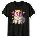 Fluffy Dog Heart Sunglasses Bubble Gum Dogs Animals - Adult & Kids T-Shirts, Sweatshirts & Hoodies apparel design preview 1