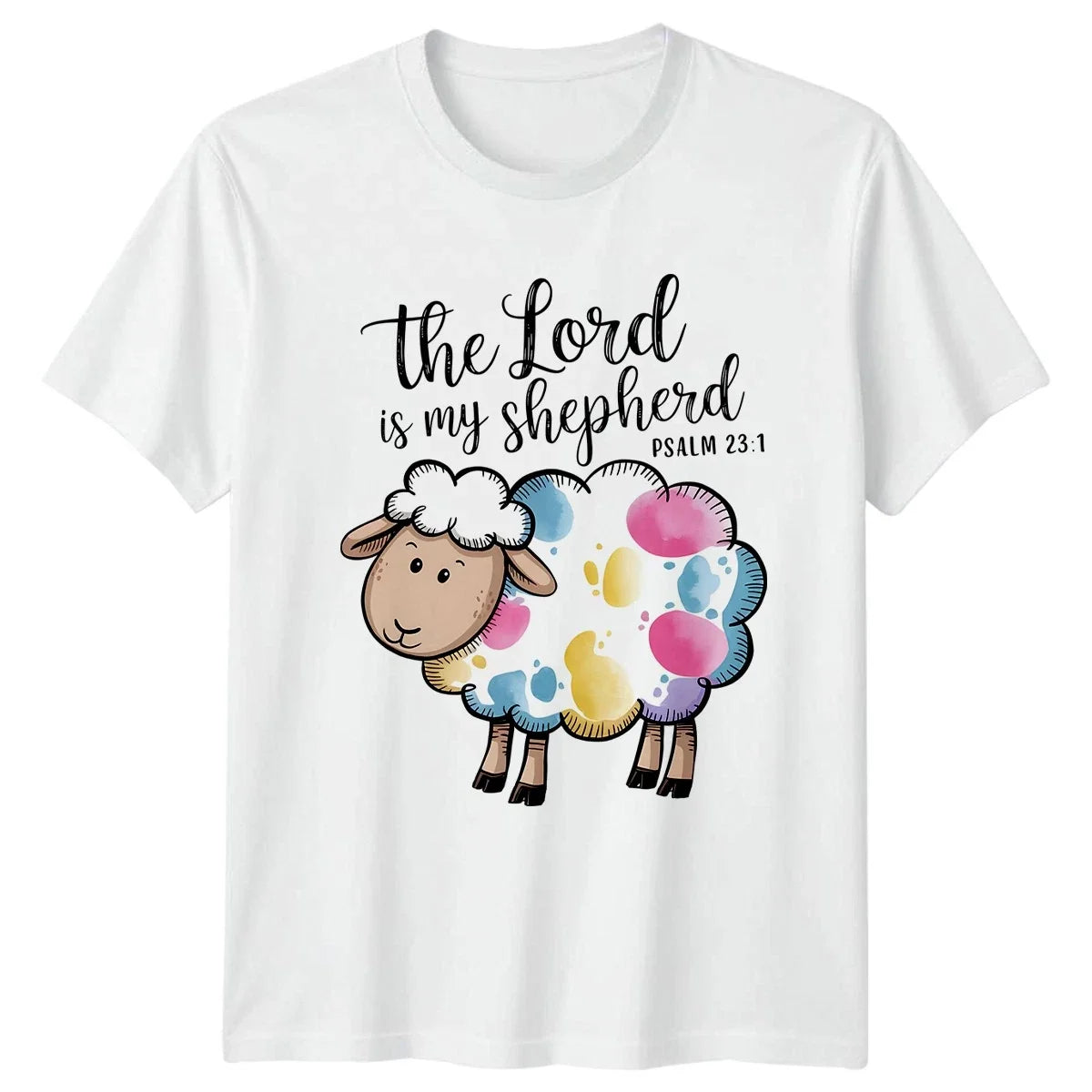 The Lord Is My Shepherd Womens Psalm 23 Faith Gift - Adult & Kids T-Shirts, Sweatshirts & Hoodies apparel design preview 1