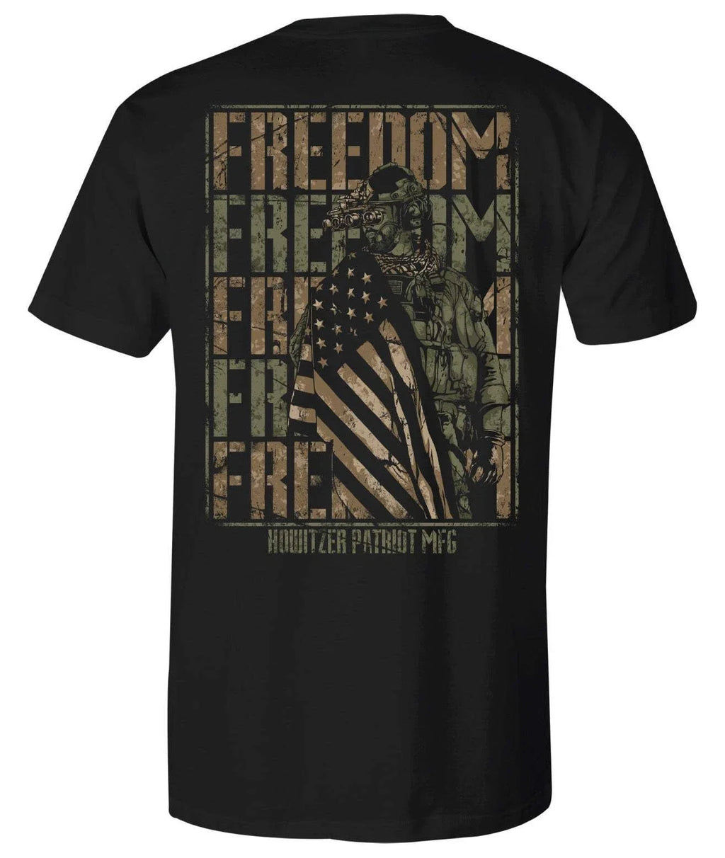 Howitzer Men's Freedom Warrior Military Grunt MFG - Adult & Kids T-Shirts, Sweatshirts & Hoodies apparel design preview 1