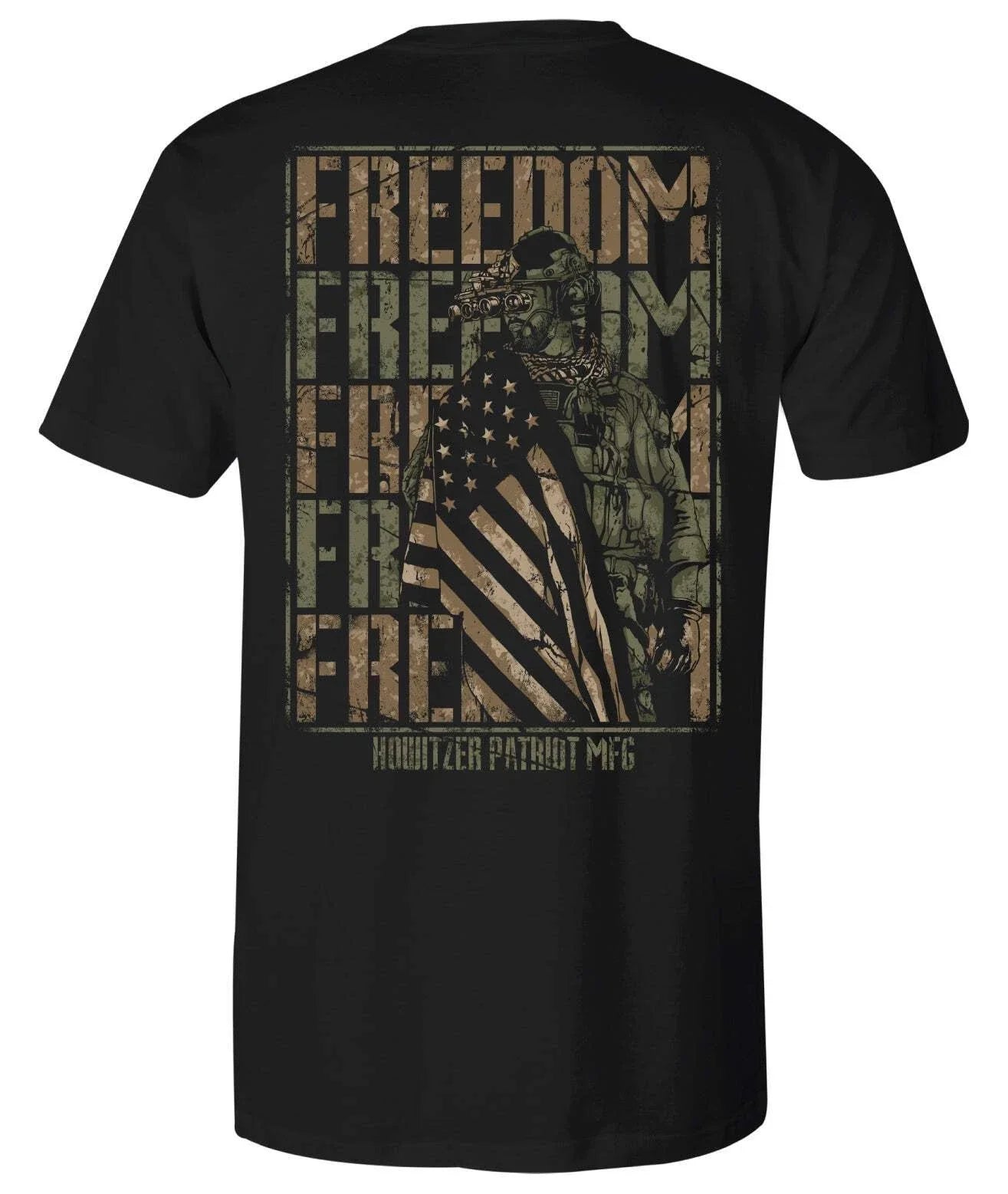 Howitzer Men's Freedom Warrior Military Grunt MFG - Adult & Kids T-Shirts, Sweatshirts & Hoodies apparel design preview 1