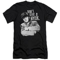 Three Stooges Slim Fit Don't Give a NYUK Black - Adult & Kids T-Shirts, Sweatshirts & Hoodies apparel design preview 1