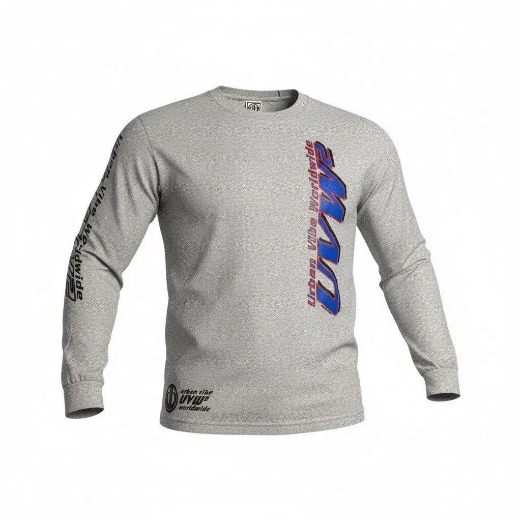 Vintage Urban Vibe Worldwide Mens Graphic Grey XXL - Adult & Kids T-Shirts, Sweatshirts & Hoodies apparel design preview 1