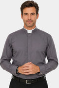 Men's Clergy Roman Collar Grey Pastor Priest Church - Adult & Kids T-Shirts, Sweatshirts & Hoodies apparel design preview 1