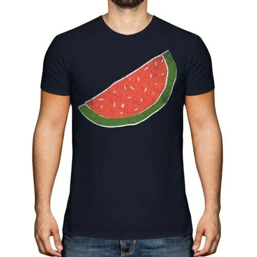 Grunge Melon Slice Men's Gift Sketch Design - Adult & Kids T-Shirts, Sweatshirts & Hoodies apparel design preview 1