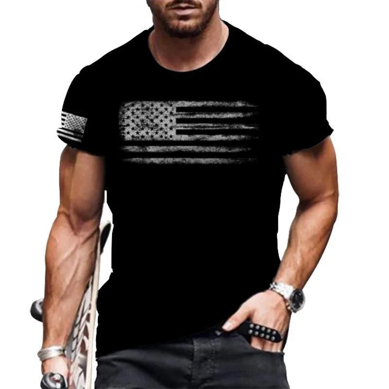 Men USA American Flag Distressed Vintage Silky Soft - Adult & Kids T-Shirts, Sweatshirts & Hoodies apparel design preview 1