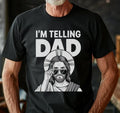 I'm Telling Dad Funny Jesus Meme Christian Humor - Adult & Kids T-Shirts, Sweatshirts & Hoodies apparel design preview 1