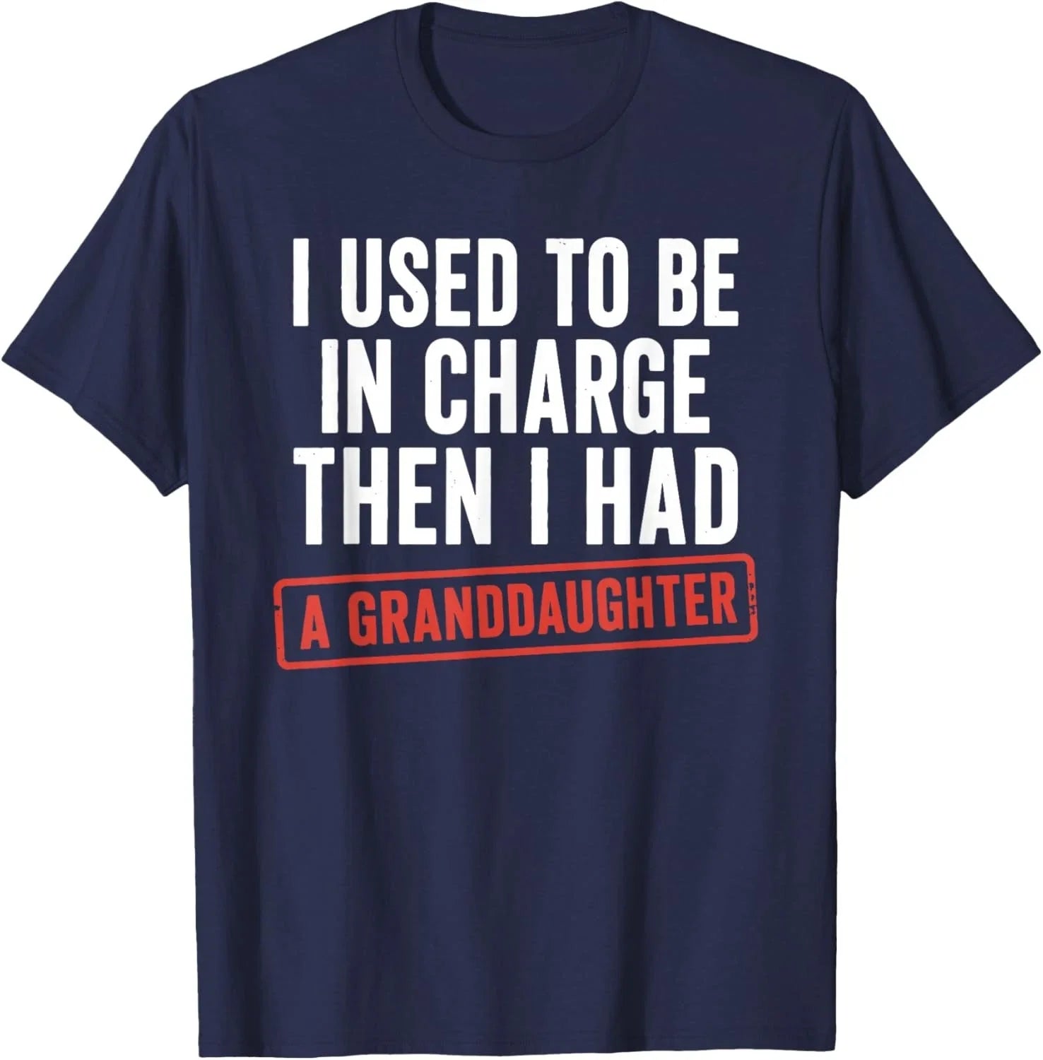 I Used to Be in Charge Then Had A Granddaughter - Adult & Kids T-Shirts, Sweatshirts & Hoodies apparel design preview 1