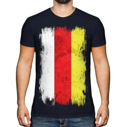 North Ossetien Grunge Flagge Herren Geschenk - Adult & Kids T-Shirts, Sweatshirts & Hoodies apparel design preview 1