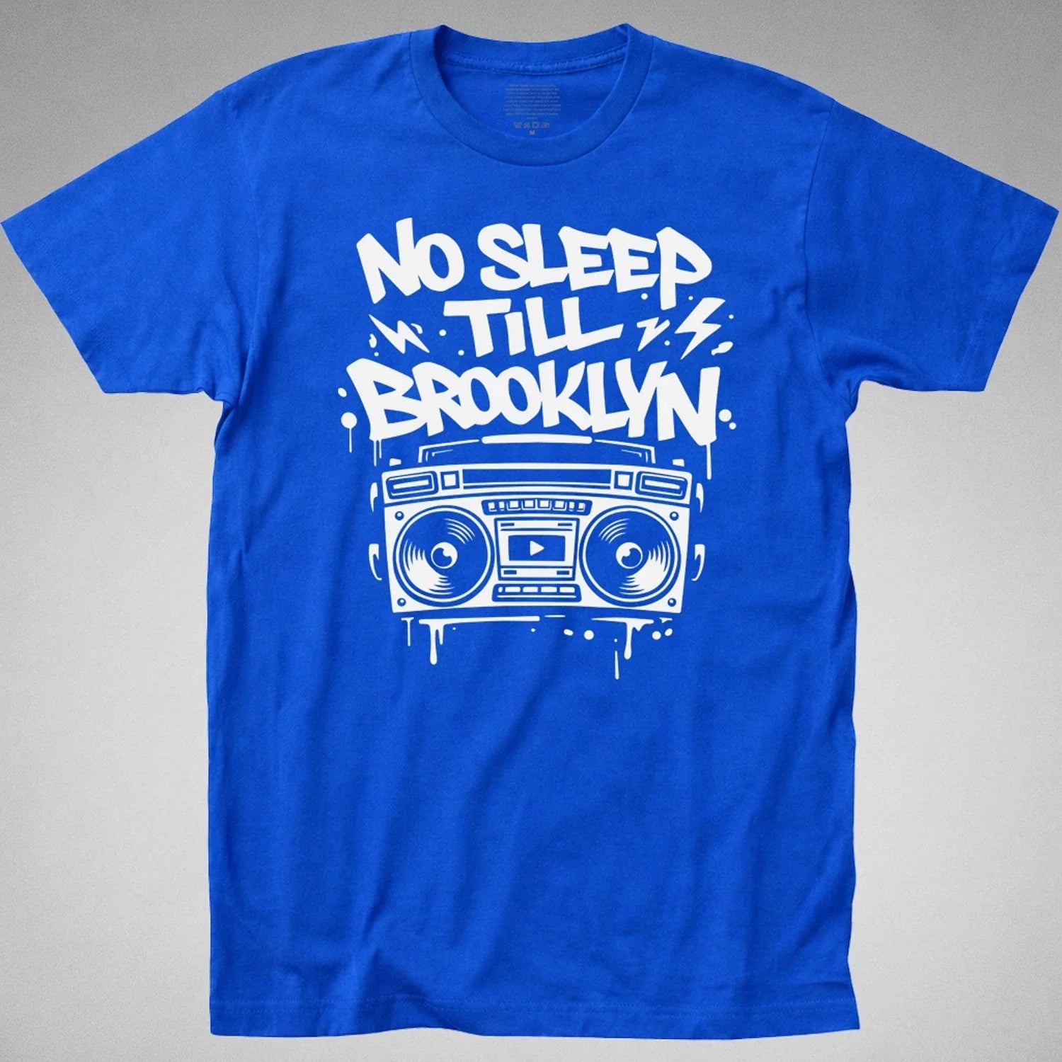 NO SLEEP TILL BROOKLYN hip hop 80s classic rap retro - Adult & Kids T-Shirts, Sweatshirts & Hoodies apparel design preview 1