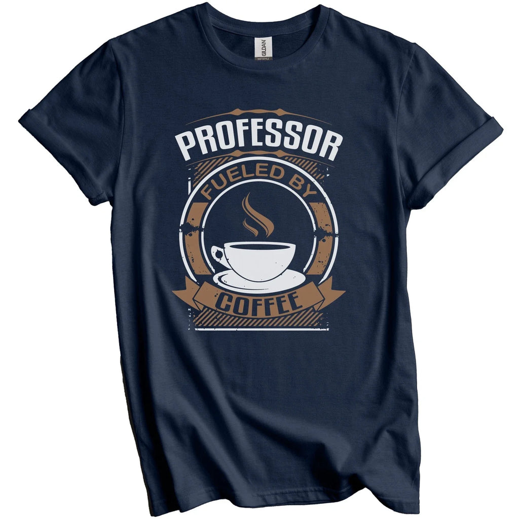 Professor Fueled By Coffee Funny Graphic - Adult & Kids T-Shirts, Sweatshirts & Hoodies apparel design preview 1