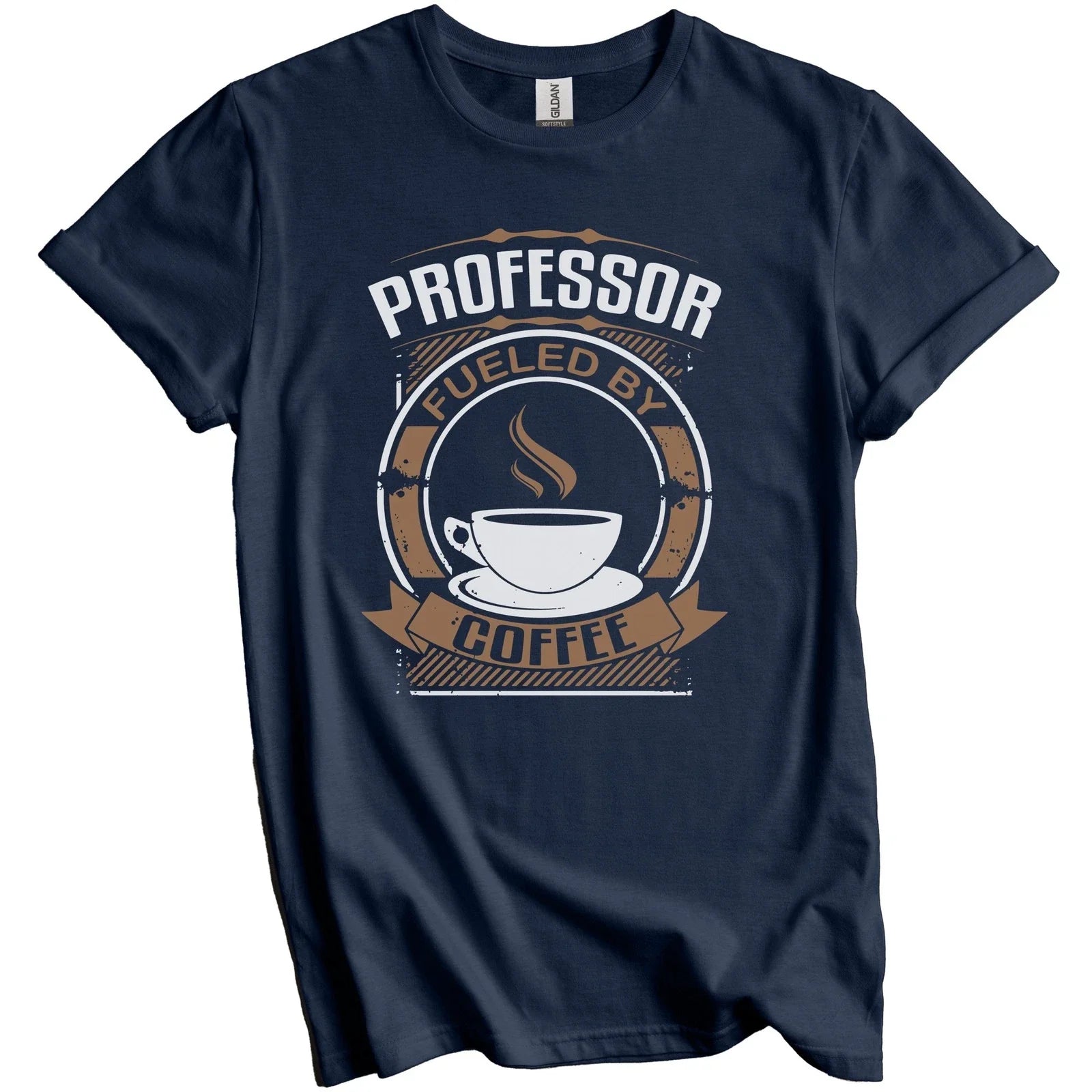 Professor Fueled By Coffee Funny Graphic - Adult & Kids T-Shirts, Sweatshirts & Hoodies apparel design preview 1