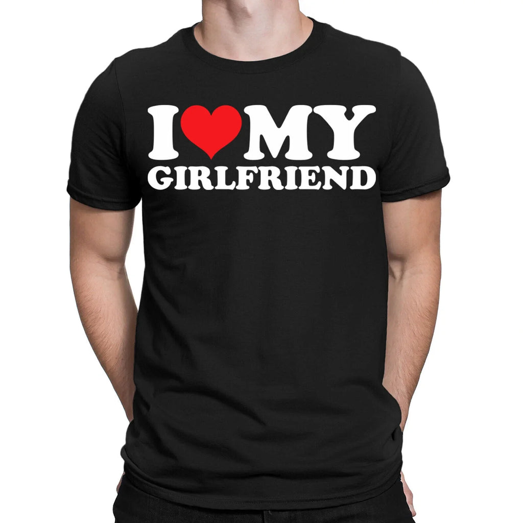 I Love My Girlfriend Boyfriend Gift Joke Funny - Adult & Kids T-Shirts, Sweatshirts & Hoodies apparel design preview 1