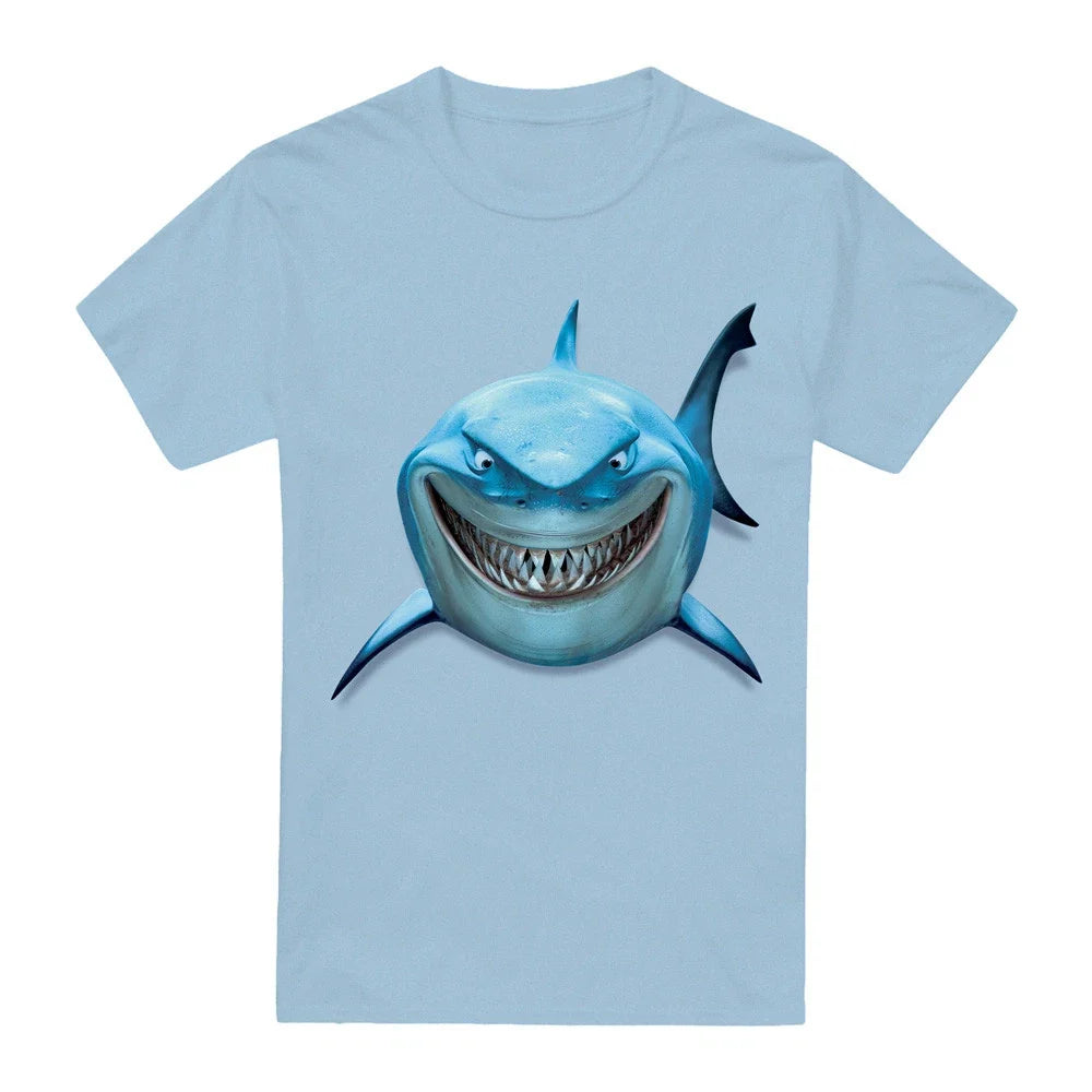 Finding Nemo Bruce Shark Smile Light Blue - Adult & Kids T-Shirts, Sweatshirts & Hoodies apparel design preview 1