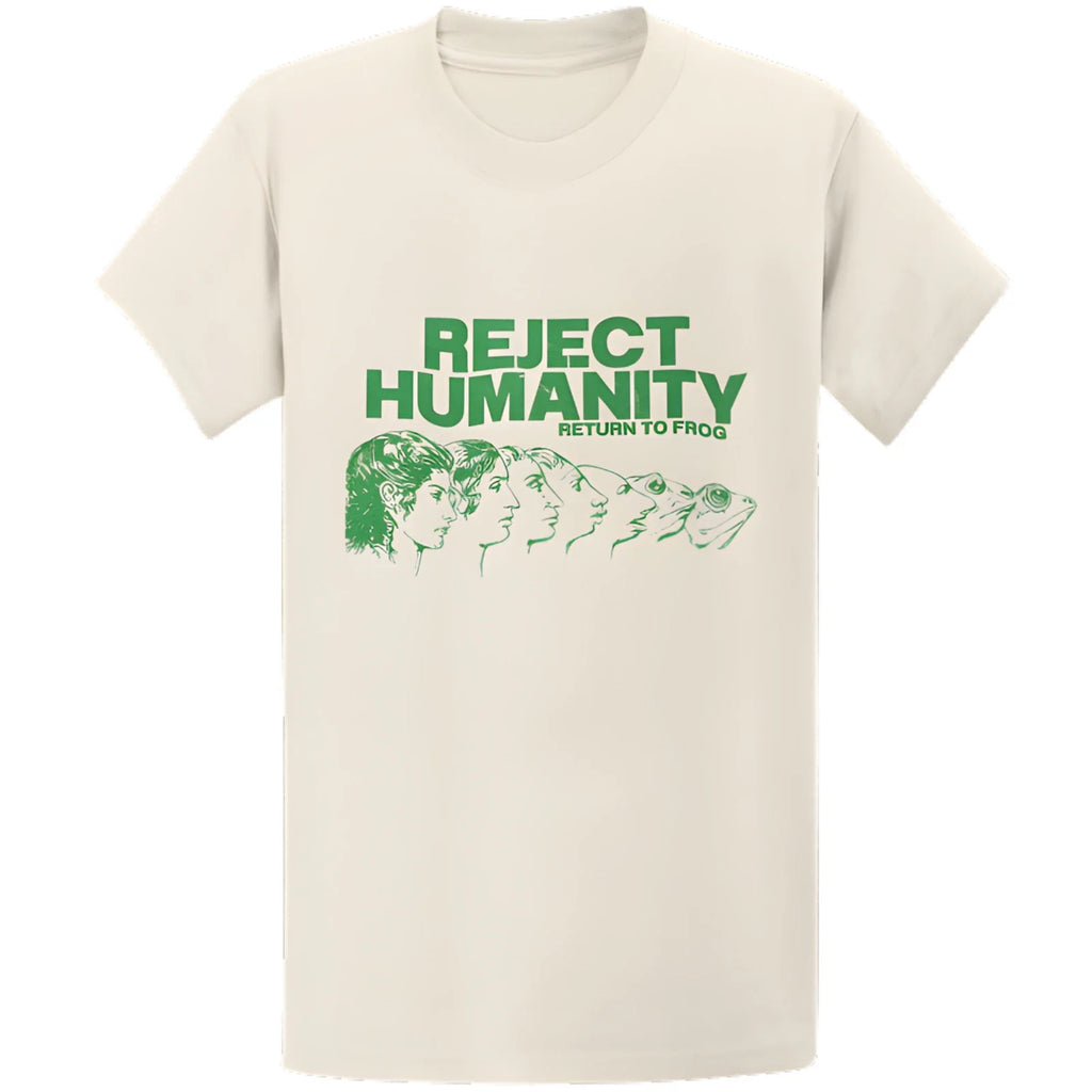 Gildan 5000 Reject Humanity Become Frog Funny - Adult & Kids T-Shirts, Sweatshirts & Hoodies apparel design preview 1