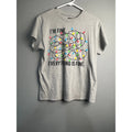 Brisco Brands Gray Im Fine Everything Is Christmas - Adult & Kids T-Shirts, Sweatshirts & Hoodies apparel design preview 1