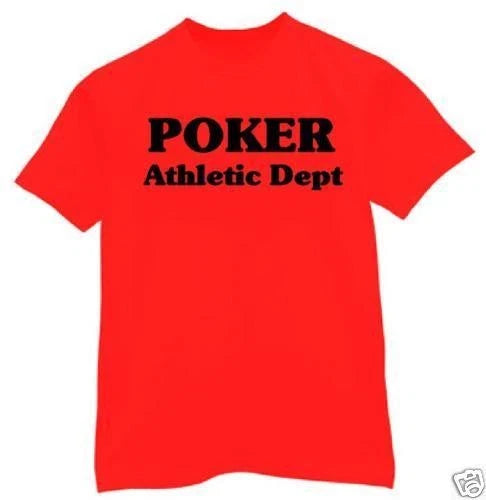 Poker Athletic Dept lazy texas hold em bluff 7 stud 5 - Adult & Kids T-Shirts, Sweatshirts & Hoodies apparel design preview 1