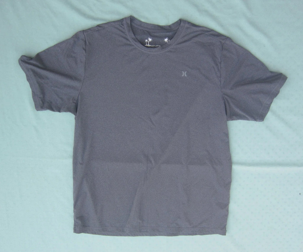 Hurley UPF 50+ Short Sleeve Gray Quick-Dry Men Size L - Adult & Kids T-Shirts, Sweatshirts & Hoodies apparel design preview 1