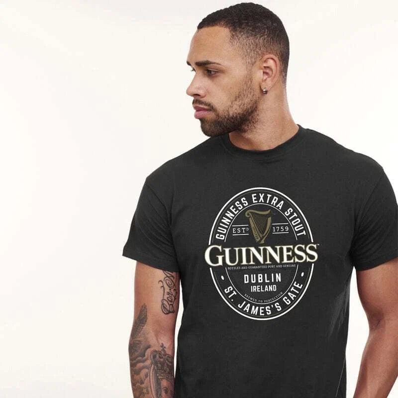 Mens Guinness Black with Foreign Extra Bottle Label - Adult & Kids T-Shirts, Sweatshirts & Hoodies apparel design preview 1