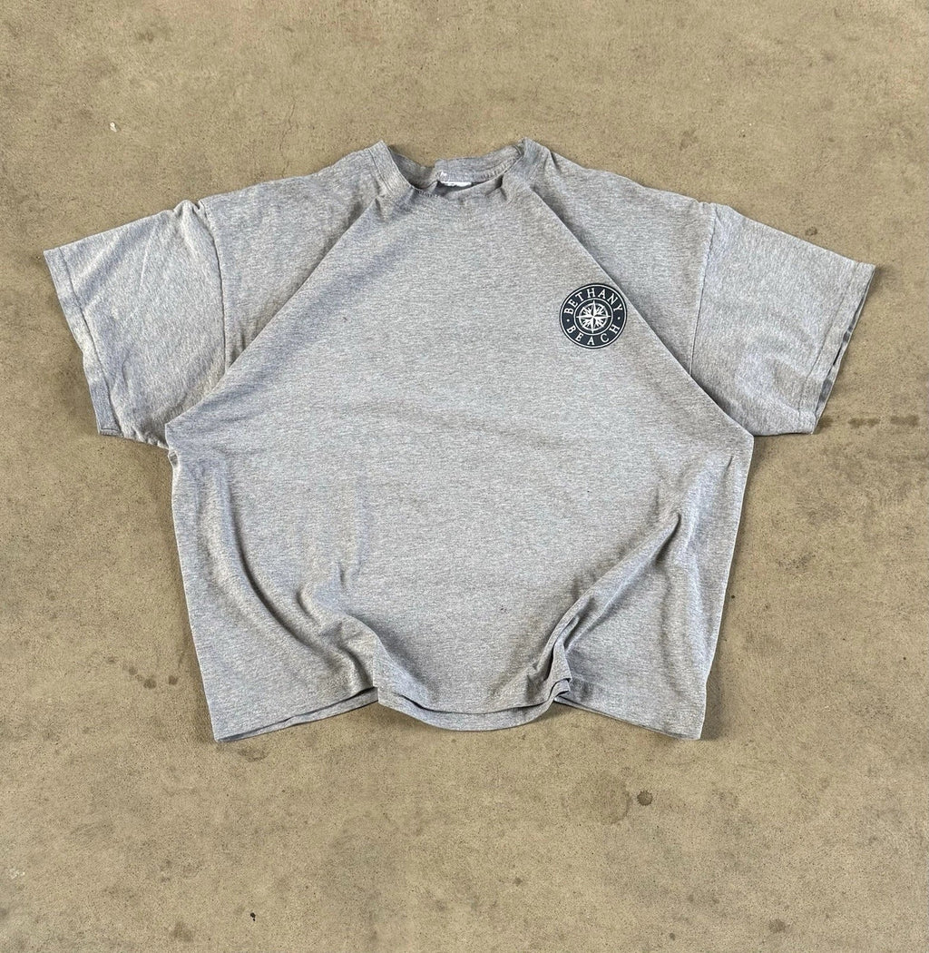 Vintage 90s Bethany Beach Gray Boxy Distressed - Adult & Kids T-Shirts, Sweatshirts & Hoodies apparel design preview 1