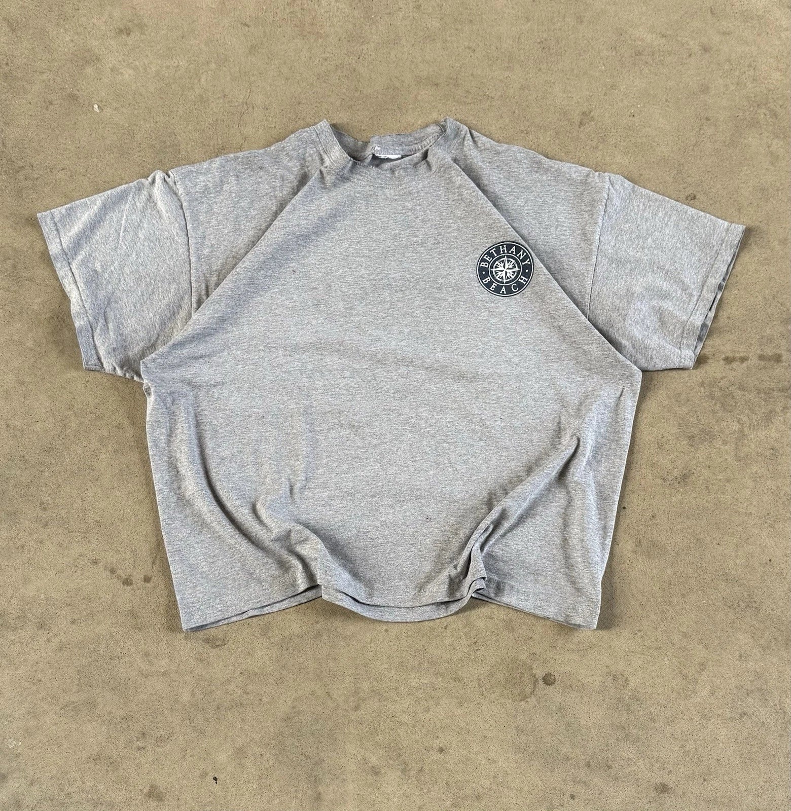 Vintage 90s Bethany Beach Gray Boxy Distressed - Adult & Kids T-Shirts, Sweatshirts & Hoodies apparel design preview 1