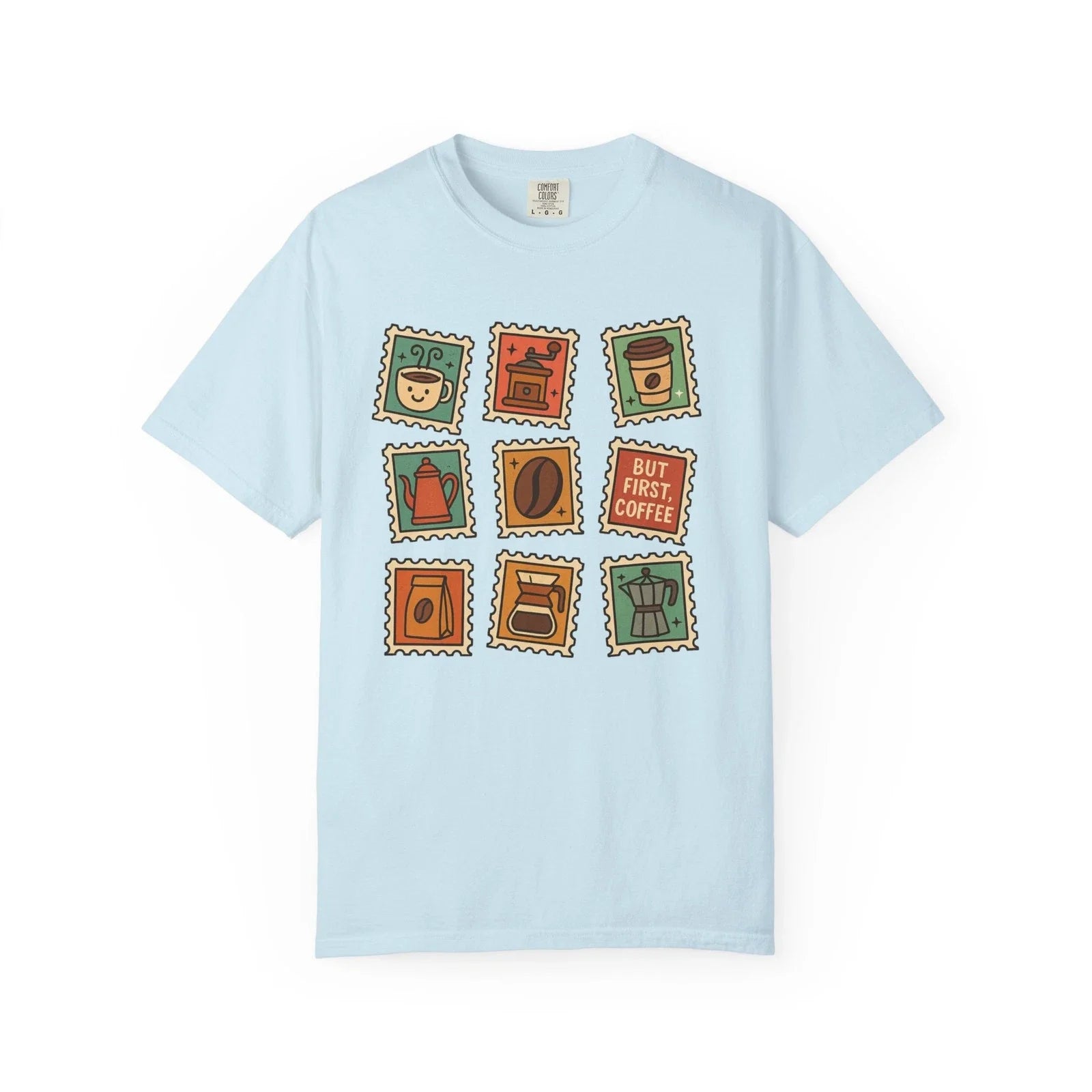 Coffee Lovers Stamp Gift for Lover, - Adult & Kids T-Shirts, Sweatshirts & Hoodies apparel design preview 1