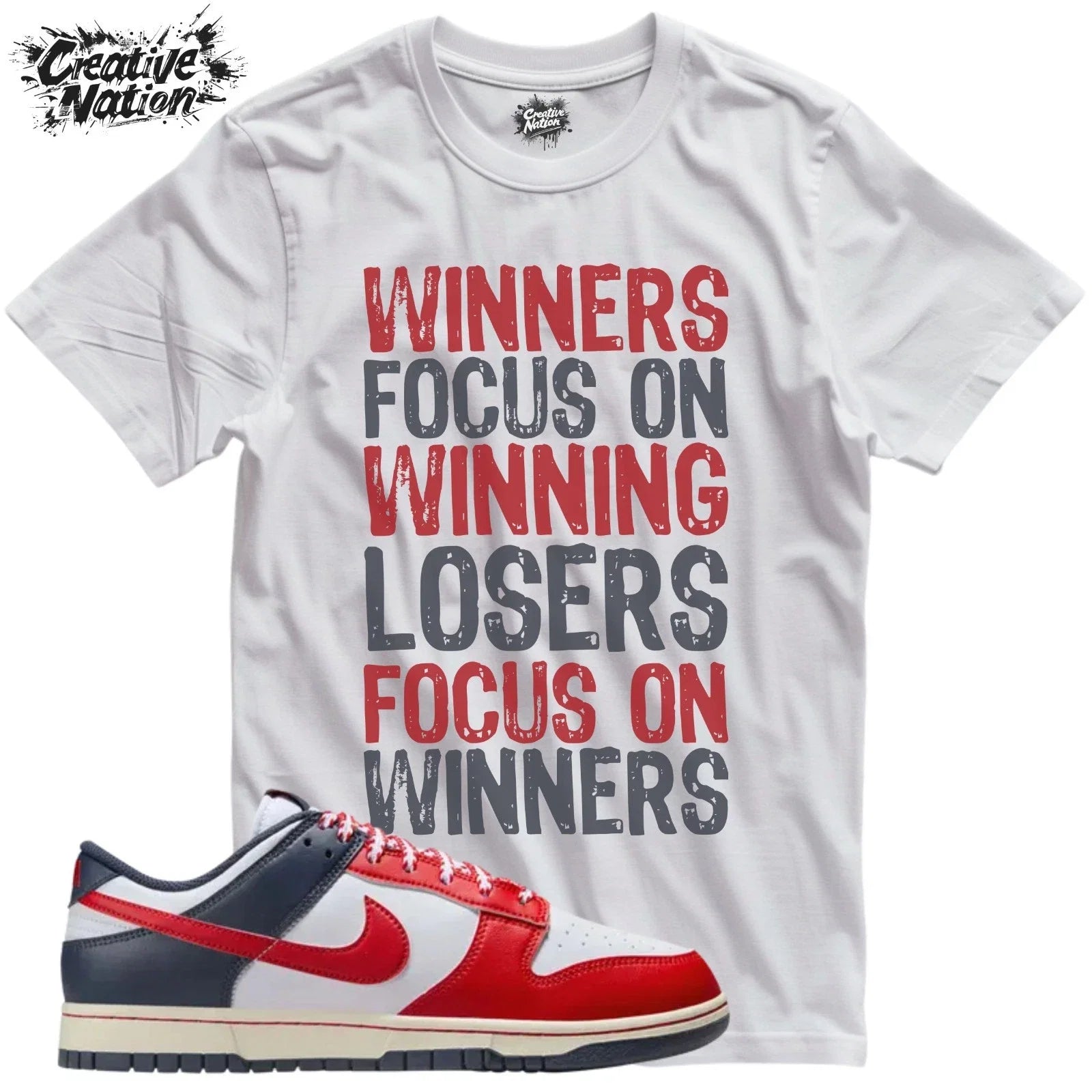 To Match Dunk Rivalry Pack Sneaker Gym - Adult & Kids T-Shirts, Sweatshirts & Hoodies apparel design preview 1