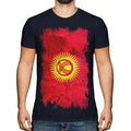 KYRGYZSTAN GRUNGE FLAG MENS TOP KYRGYZSTANI KIRGIZIJA - Adult & Kids T-Shirts, Sweatshirts & Hoodies apparel design preview 1