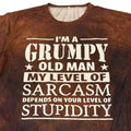 Grumpy Old Man Sarcasm XXL Rust Color Funny Graphic - Adult & Kids T-Shirts, Sweatshirts & Hoodies apparel design preview 1