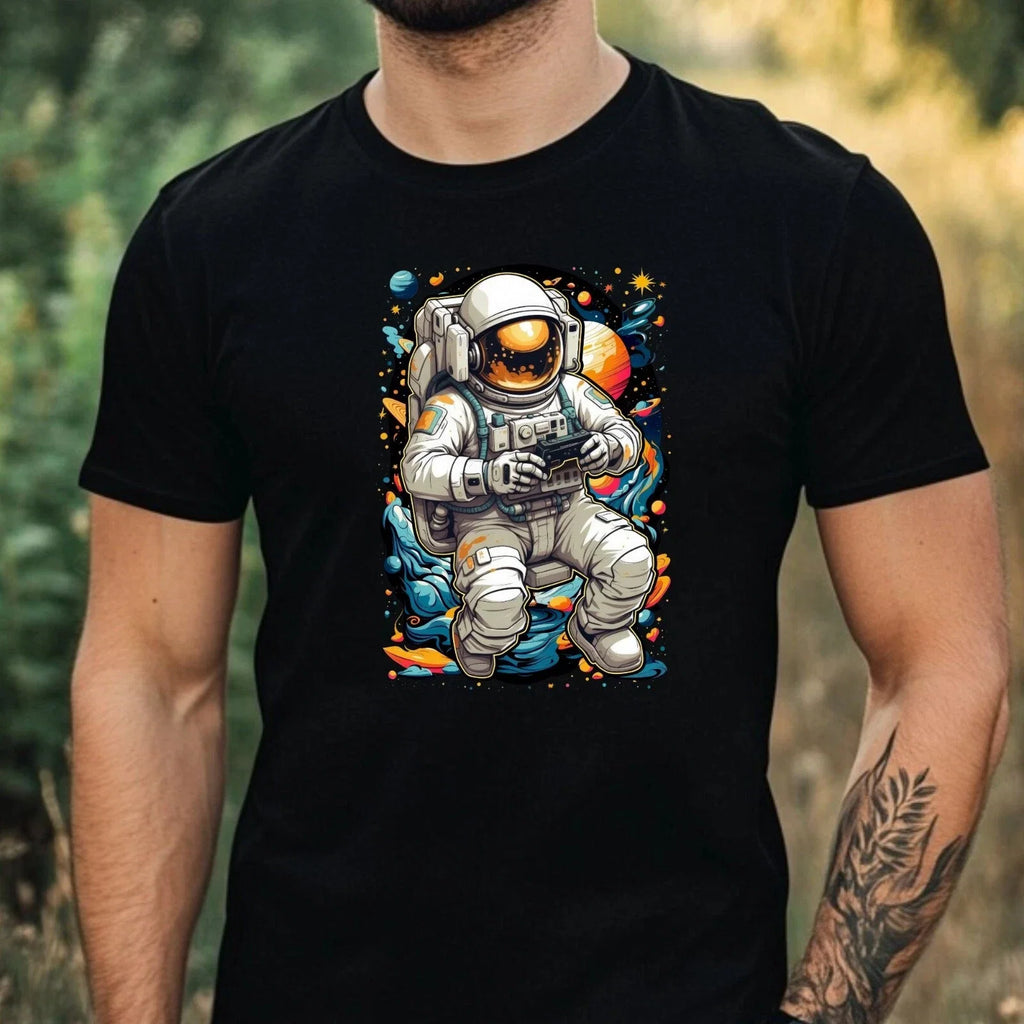 Mens Astronaut Motif Cotton Size XS to 5XL - Adult & Kids T-Shirts, Sweatshirts & Hoodies apparel design preview 1