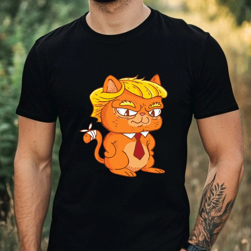 Mens Funny Cat Print Cotton Size XS to 5XL - Adult & Kids T-Shirts, Sweatshirts & Hoodies apparel design preview 1