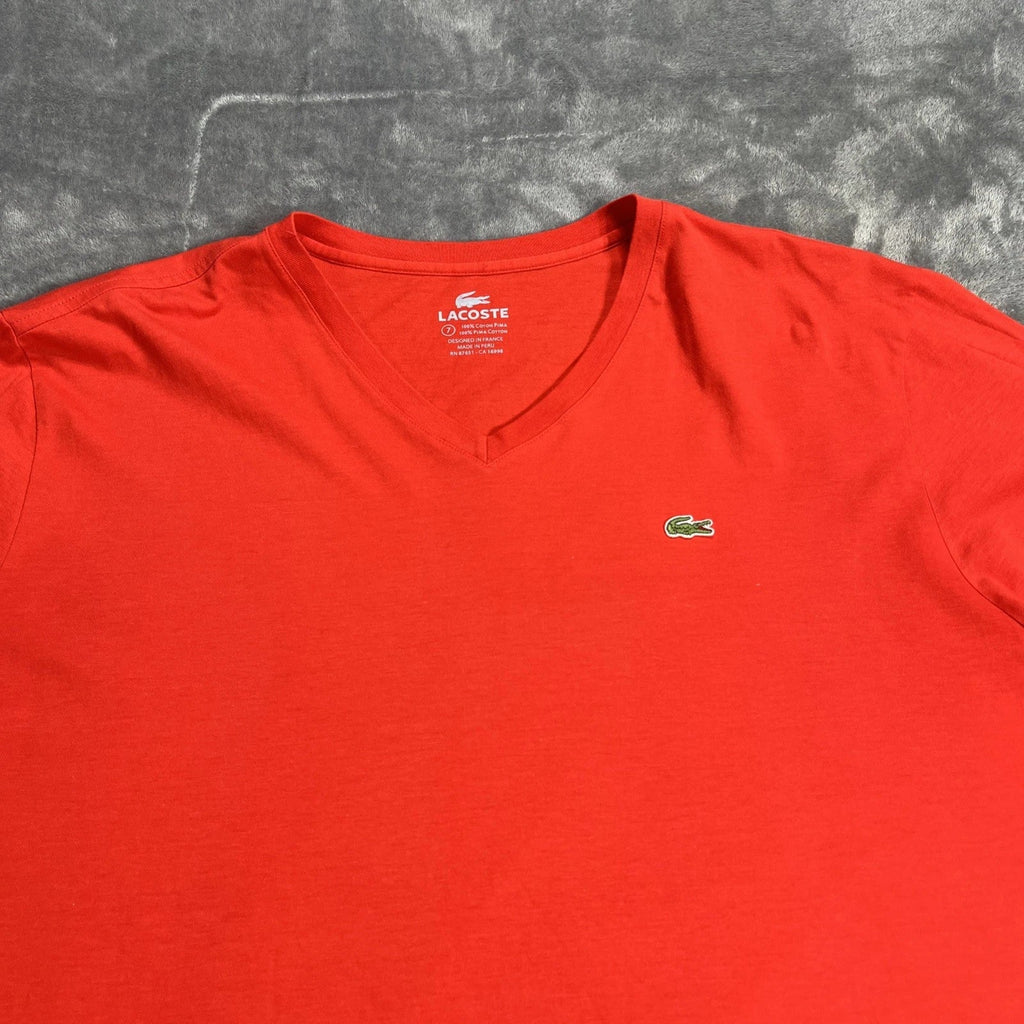 Lacoste Men 2XL Red Regular Fit Pima Cotton RN87651 V - Adult & Kids T-Shirts, Sweatshirts & Hoodies apparel design preview 1