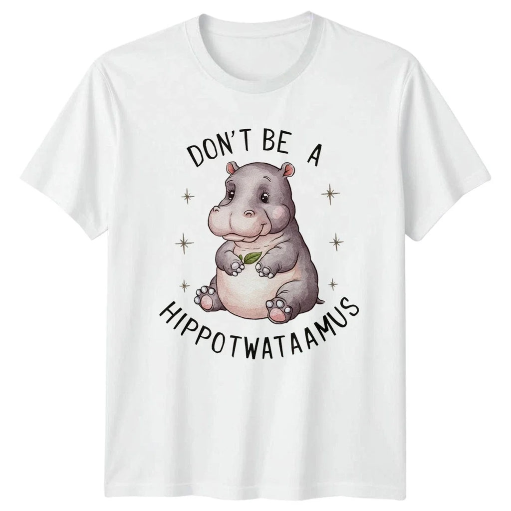 Dont Be A Hippowataaamus Cute Hippo Animal Gift For - Adult & Kids T-Shirts, Sweatshirts & Hoodies apparel design preview 1