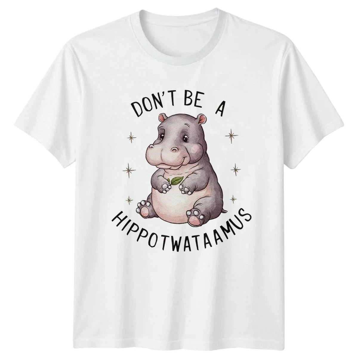 Dont Be A Hippowataaamus Cute Hippo Animal Gift For - Adult & Kids T-Shirts, Sweatshirts & Hoodies apparel design preview 1