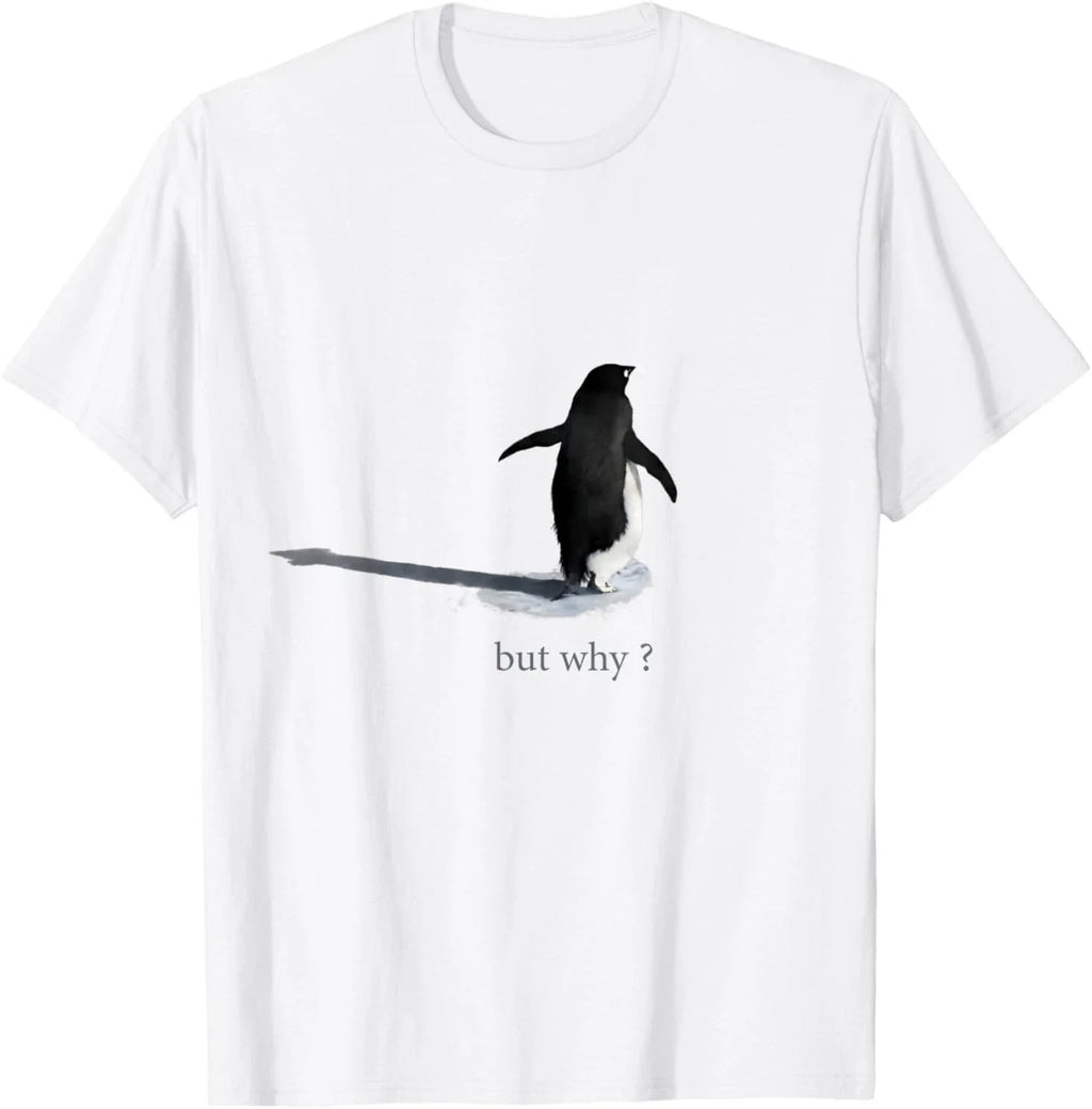 Trendy Nihilist Penguin But Why? - Adult & Kids T-Shirts, Sweatshirts & Hoodies apparel design preview 1