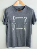 Express Gray Graphic Modern Minimalist Short Sleeve - Adult & Kids T-Shirts, Sweatshirts & Hoodies apparel design preview 1