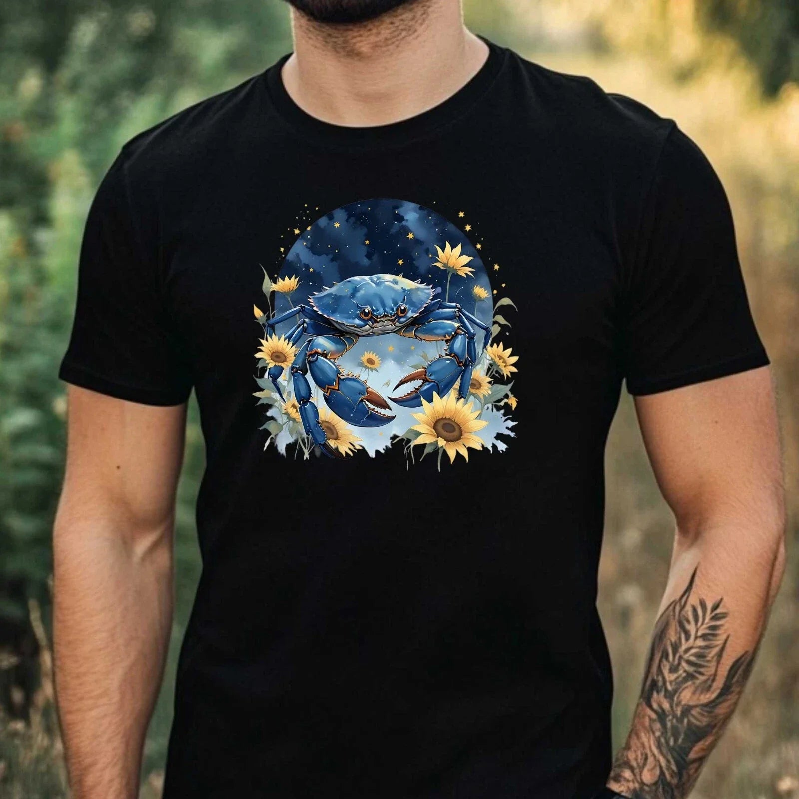 Mens Watercolour Underwater Motif Cotton Size XS to - Adult & Kids T-Shirts, Sweatshirts & Hoodies apparel design preview 1