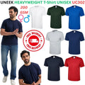UNEEK UC302 Premium 100% Cotton Men's Plain Crew Neck - Adult & Kids T-Shirts, Sweatshirts & Hoodies apparel design preview 1