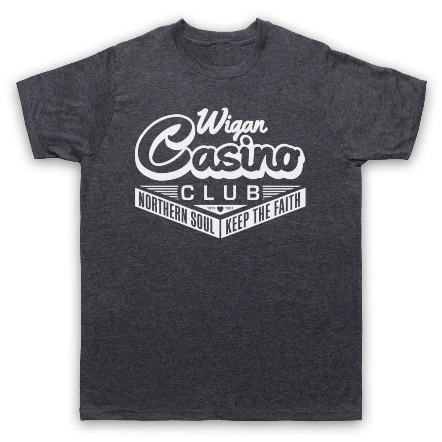 WIGAN CASINO NORTHERN SOUL MUSIC 70'S DANCING VENUE - Adult & Kids T-Shirts, Sweatshirts & Hoodies apparel design preview 1
