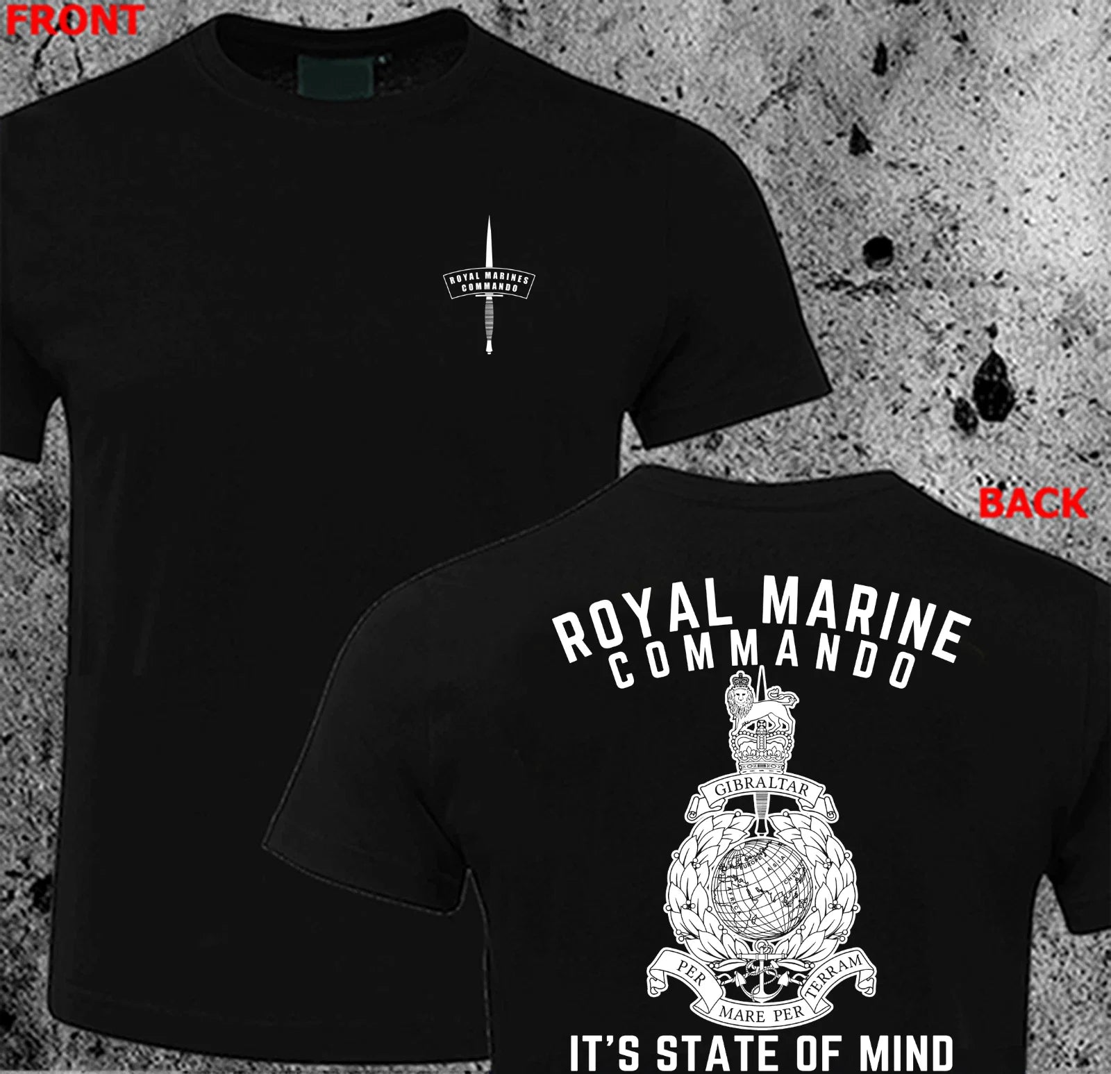 NEW Royal Marine Commando British Army Special Force - Adult & Kids T-Shirts, Sweatshirts & Hoodies apparel design preview 1