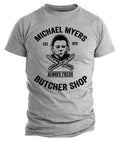 Michael Myers Butcher Shop Halloween Funny Horror - Adult & Kids T-Shirts, Sweatshirts & Hoodies apparel design preview 1