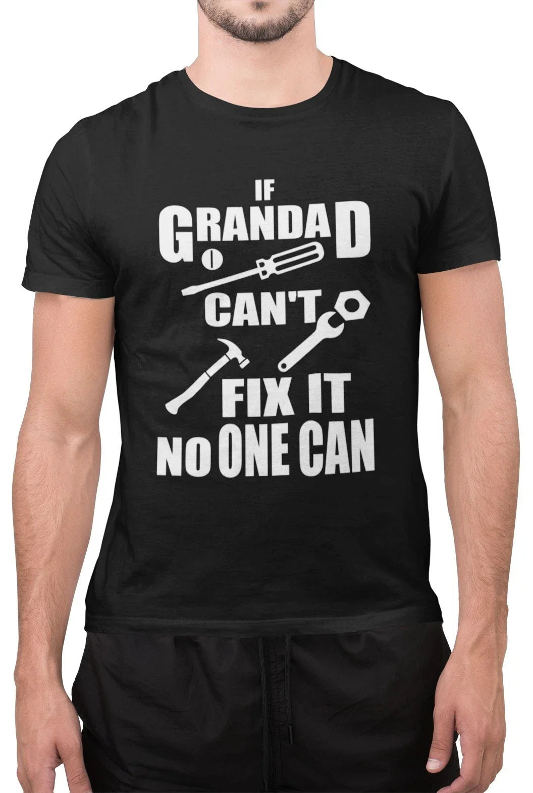 Funny If Grandad Cant Fix It No One Can Sarcastic - Adult & Kids T-Shirts, Sweatshirts & Hoodies apparel design preview 1