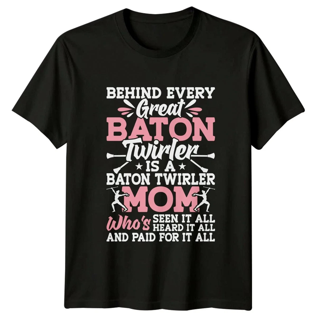 Behind Every Great Baton Twirler Womens Twirling Gift - Adult & Kids T-Shirts, Sweatshirts & Hoodies apparel design preview 1