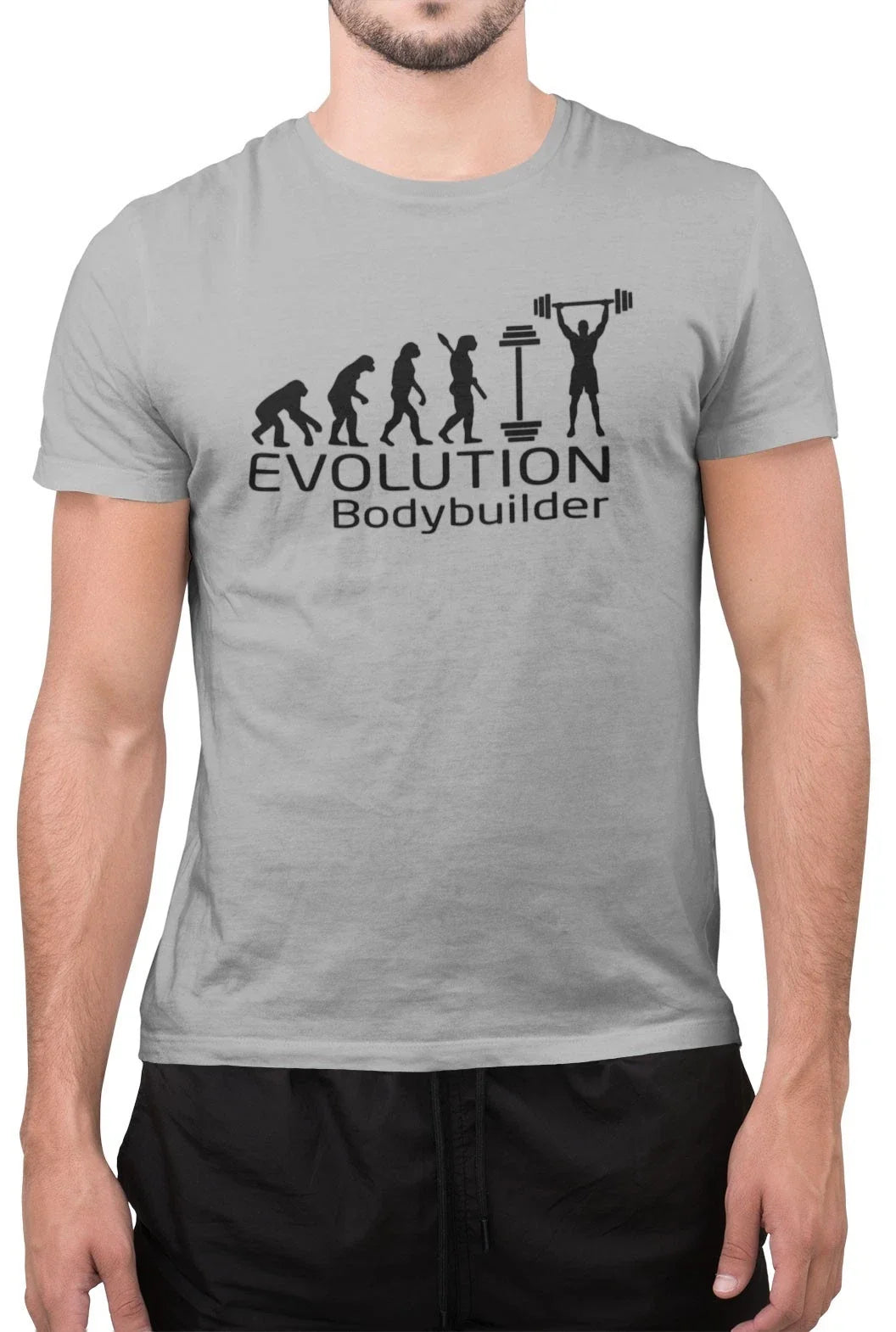 Funny Evolution Bodybuilder Bodybuilding Muscles Gym - Adult & Kids T-Shirts, Sweatshirts & Hoodies apparel design preview 1