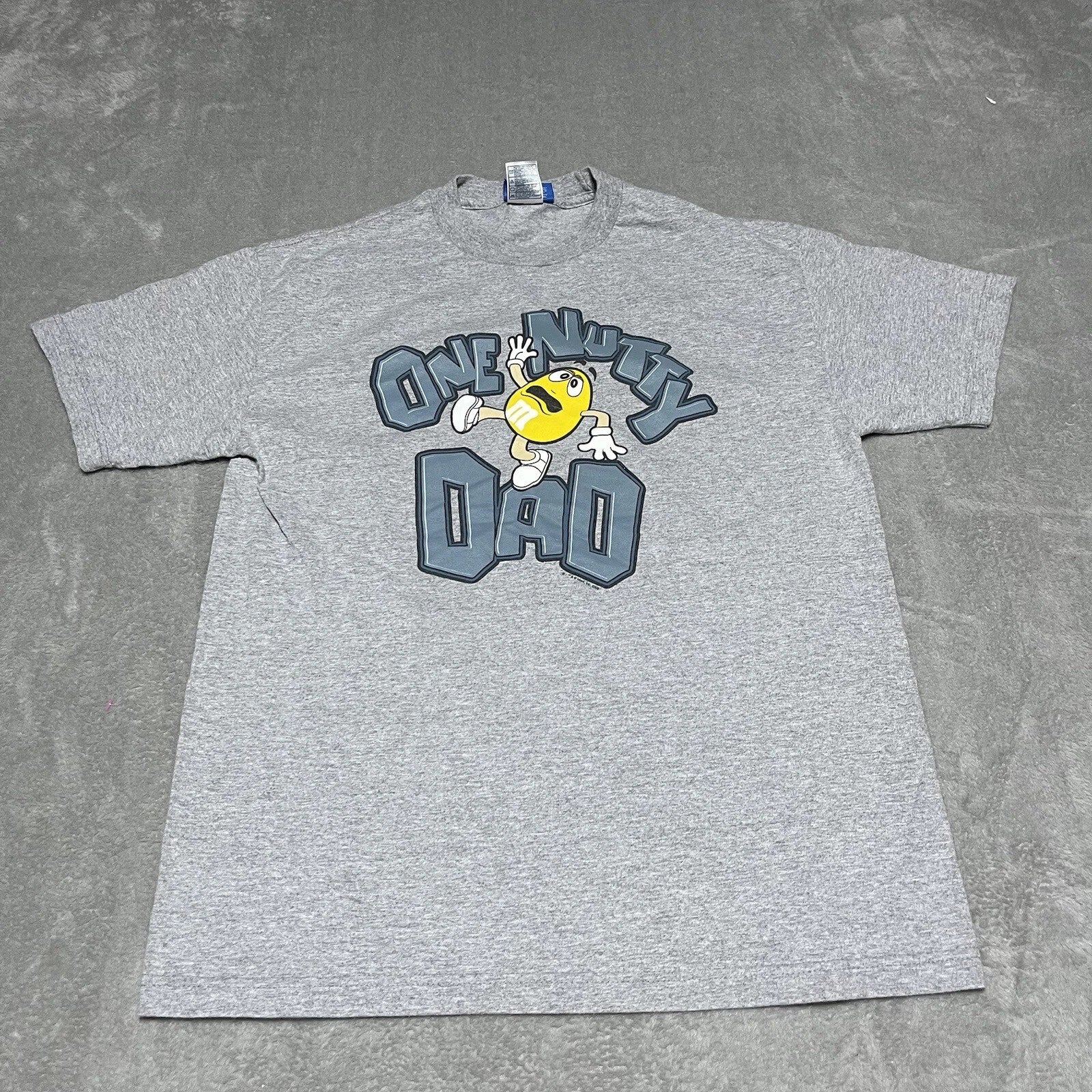 Y2k M&ms Mens Large Gray One Nutty DadShort Sleeve - Adult & Kids T-Shirts, Sweatshirts & Hoodies apparel design preview 1