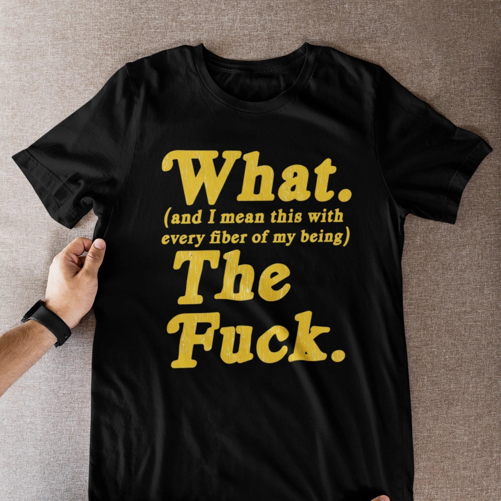 Wait What The Actual F**k Sarcastic Humor Funny - Adult & Kids T-Shirts, Sweatshirts & Hoodies apparel design preview 1