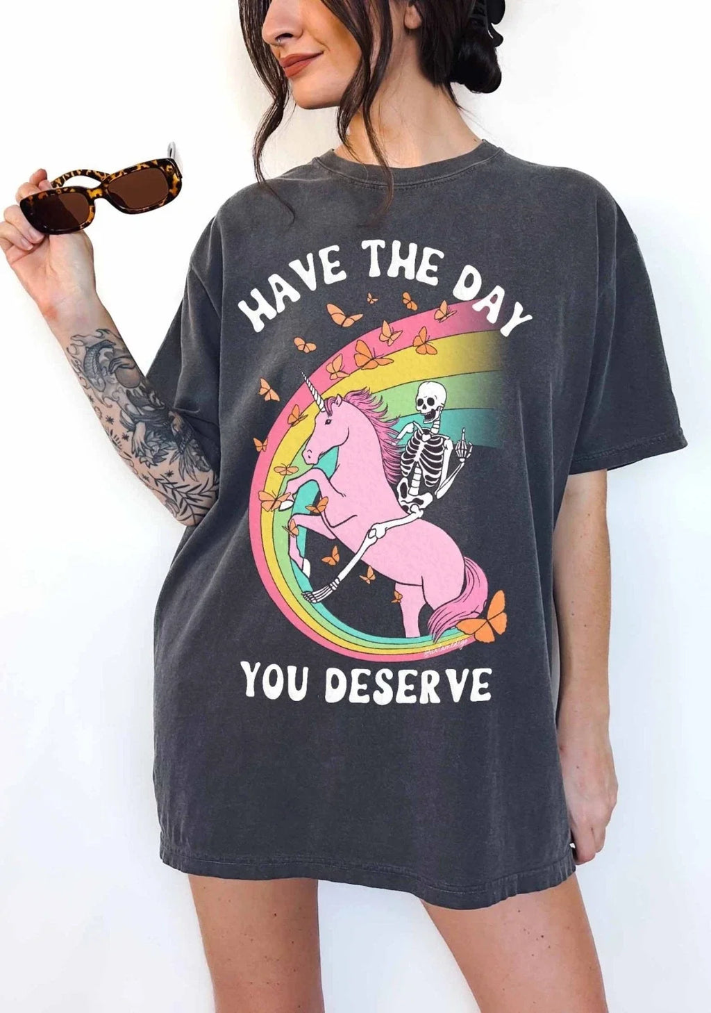 Have The Day You Deserve Funny Sarcastic Quote - Adult & Kids T-Shirts, Sweatshirts & Hoodies apparel design preview 1