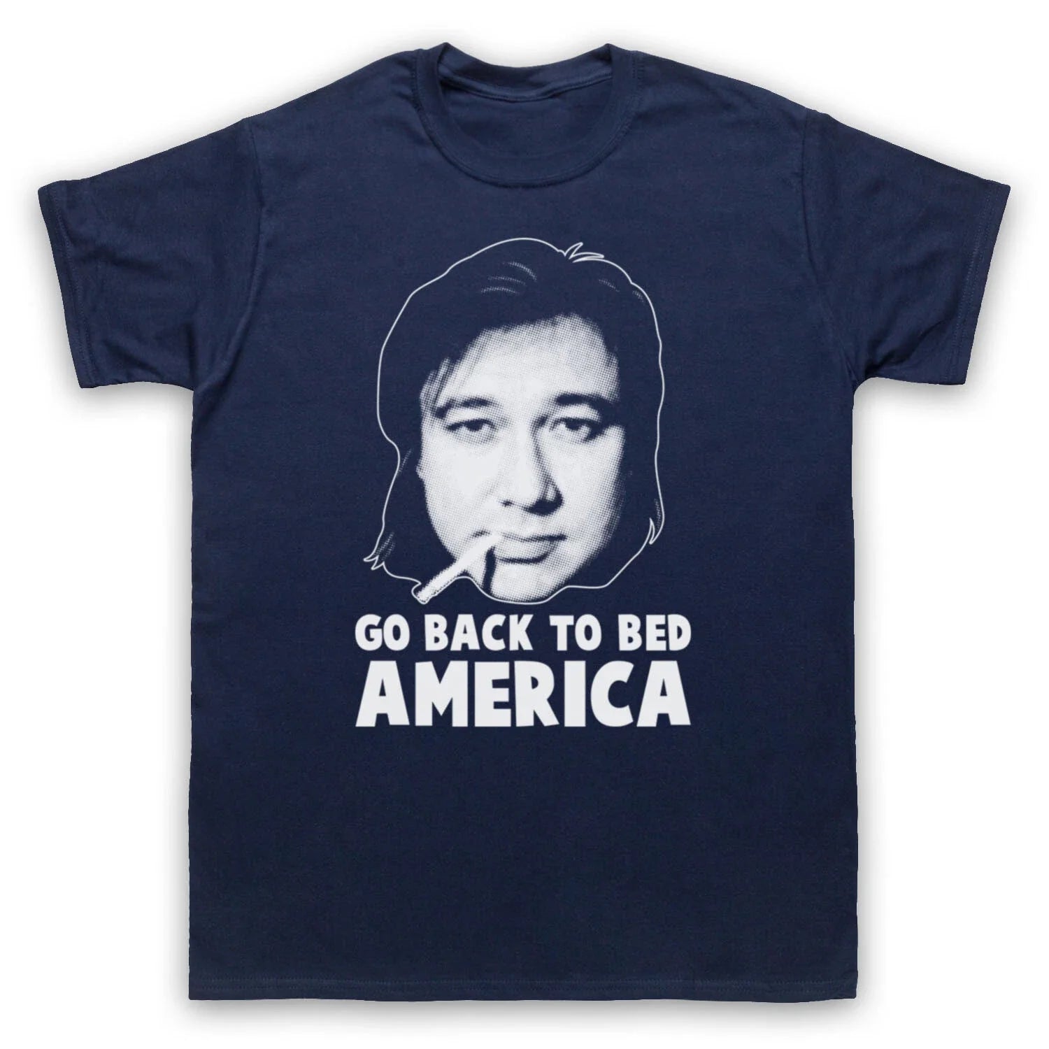 BILL HICKS UNOFFICIAL GO BACK TO BED AMERICA COMEDIAN - Adult & Kids T-Shirts, Sweatshirts & Hoodies apparel design preview 1