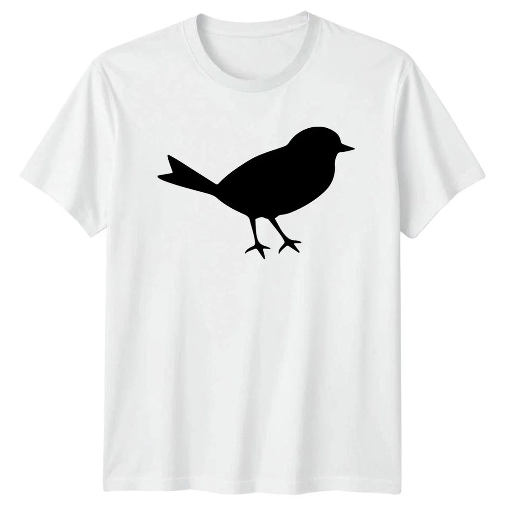 Simple Bird Silhouette Black Graphic Watching - Adult & Kids T-Shirts, Sweatshirts & Hoodies apparel design preview 1