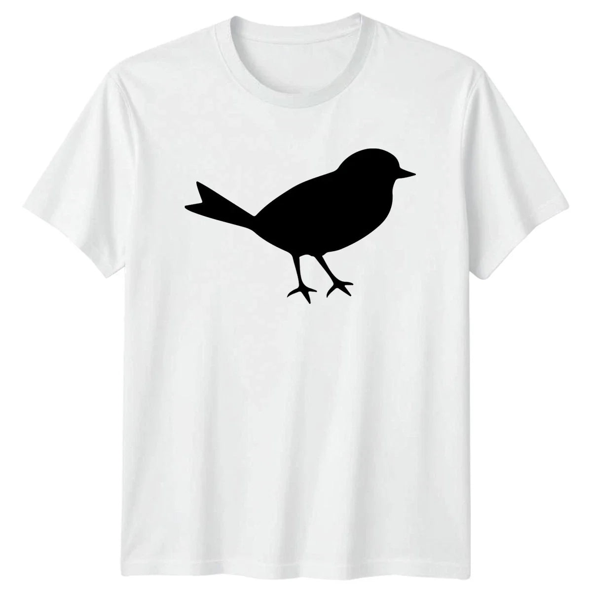 Simple Bird Silhouette Black Graphic Watching - Adult & Kids T-Shirts, Sweatshirts & Hoodies apparel design preview 1