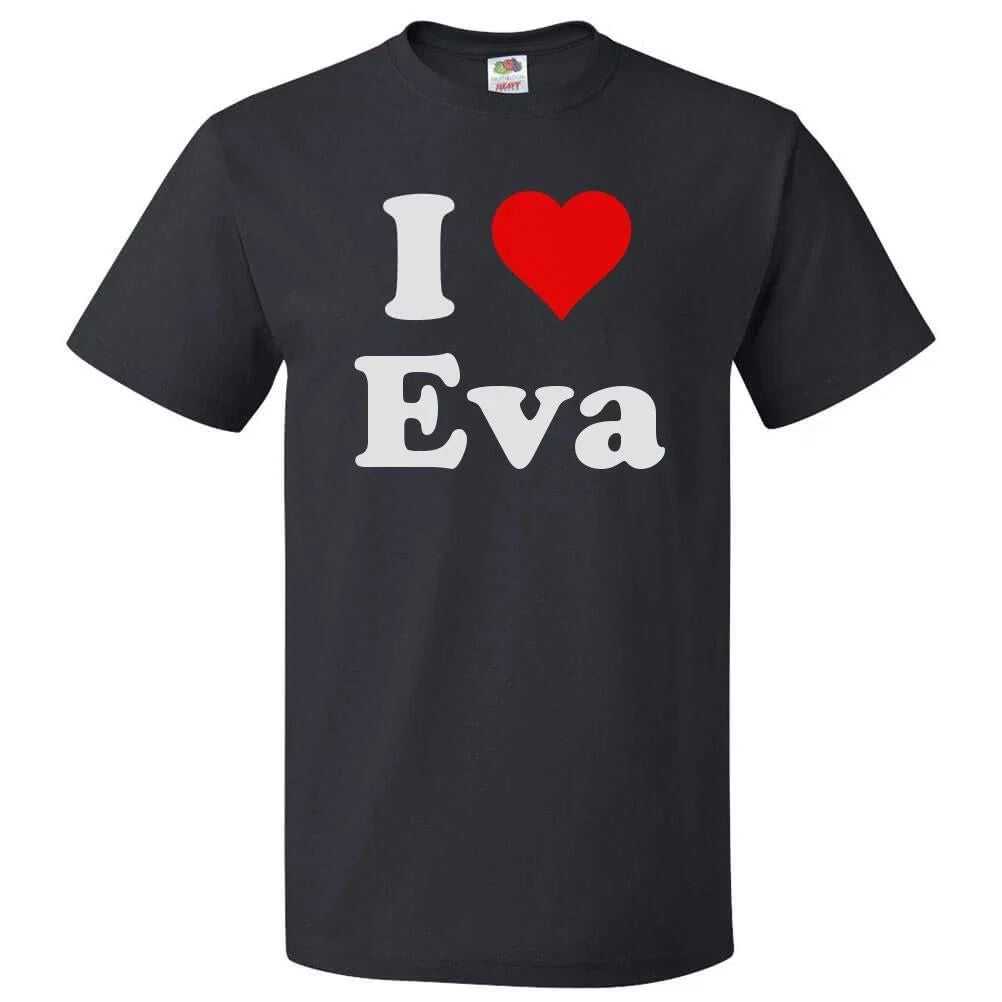 I Love Eva Heart - Adult & Kids T-Shirts, Sweatshirts & Hoodies apparel design preview 1